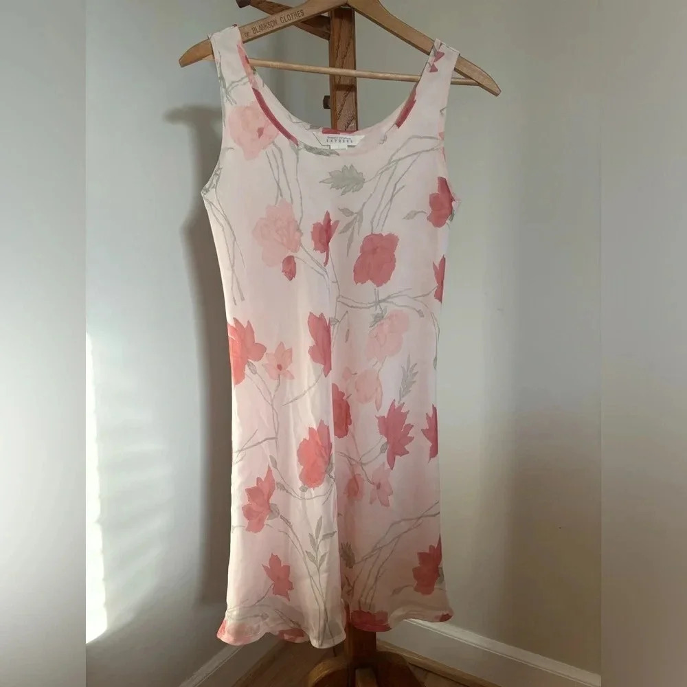 Vintage 90s Compagnie Internationale Express Floral Dress size 9/10 Fairycore